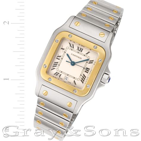 Preowned Cartier Santos 187901 18k & steel 29mm Quartz